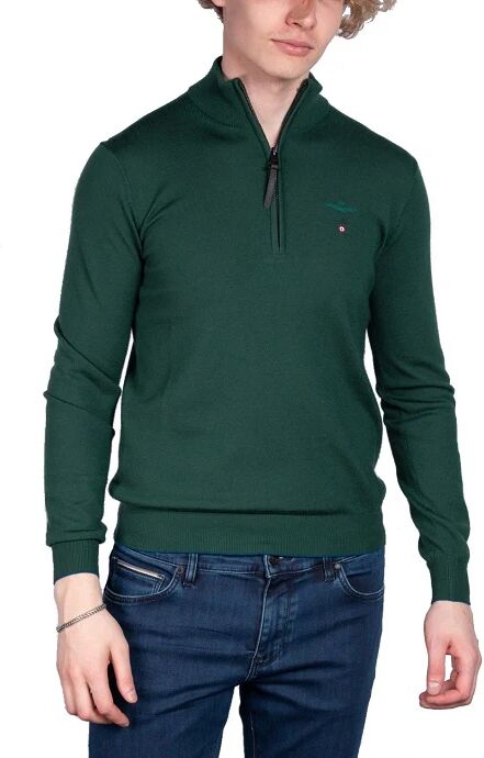 AERONAUTICA MILITARE Pullover Uomo Art 222ma1389l415 A-I 22 Colore A Scelta Misura A Scelta VERDE SCURO