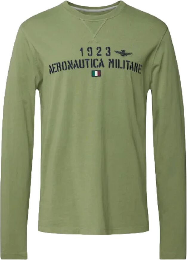 Aeronautica Militare T-Shirt Uomo Art. 231ts2052j584 P-E 23 Colore E Misura A Scelta VERDE MILITARE