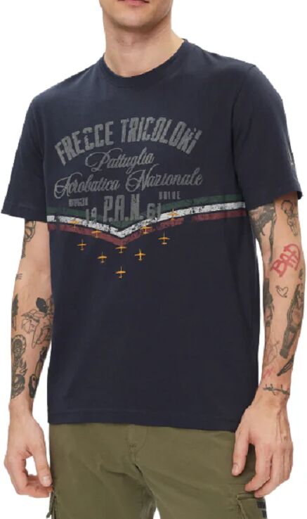 Aeronautica Militare T-Shirt Uomo Art 241ts2216j641 BLU NAVY