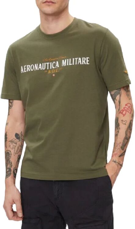 Aeronautica Militare T-Shirt Uomo Art 241ts2218j641 VERDE