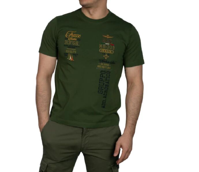Aeronautica Militare T-Shirt Uomo Art 241ts2226j635 SEAWEED GREEN