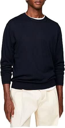 Tommy Hilfiger Pullover In Cotone Uomo Art Mw0mw33524 DESERT SKY