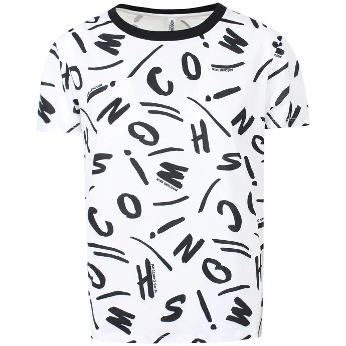 MOSCHINO T-Shirt Uomo Art A1913 2340 1001 Colore Foto Misura Acelta BIANCO