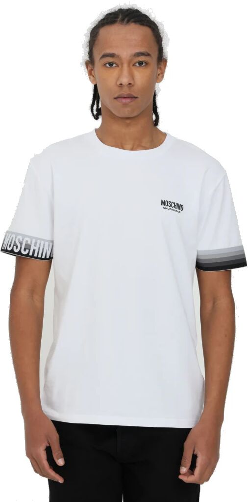 MOSCHINO T-Shirt Uomo Art A1930 8105 1555 Colore Foto Misura A Scelta BIANCO XS