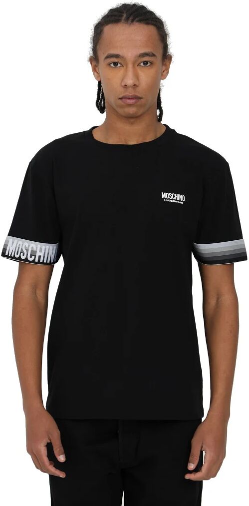 MOSCHINO T-Shirt Uomo Art A1930 8105 5555 Colore Foto Misura A Scelta NERO XS