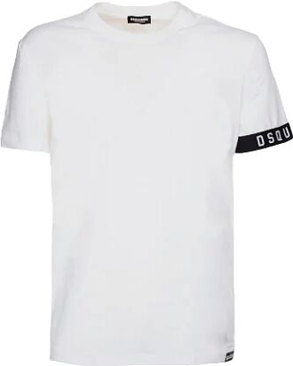 Dsquared2 T-Shirt Uomo Art D9m3s5400 WHITE/BLACK