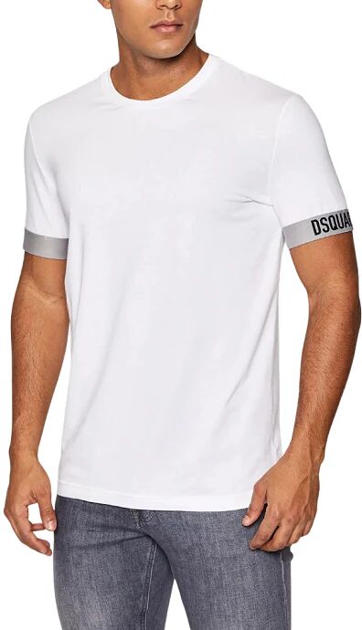 DSQUARED2 T-Shirt Uomo Dsquared Art D9m3u3620 A-I 22 Colore A Scelta Misura A Scelta BIANCO