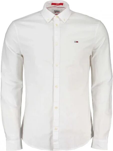 TOMMY HILFIGER Camicia Uomo Art Dm0dm11154 Ybr Colore Bianco Misura A Scelta BIANCO