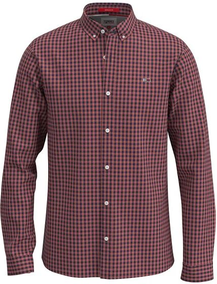 TOMMY HILFIGER Camicia Uomo Art Dm0dm11297 Xnl Colore Foto Misura A Scelta ROSSO