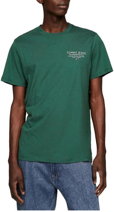 Tommy Hilfiger T-Shirt Uomo Art Dm0dm18265 COURT GREEN