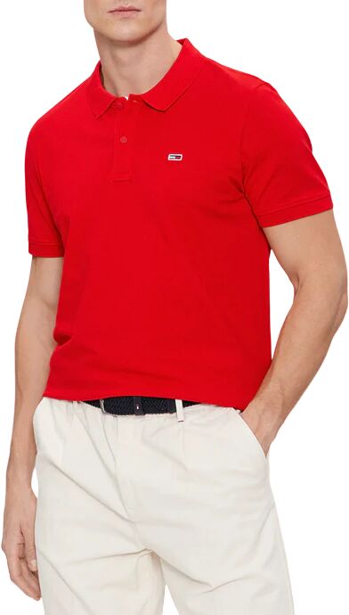 Tommy Jeans Polo Uomo Art Dm0dm18312 DEEP CRIMSON