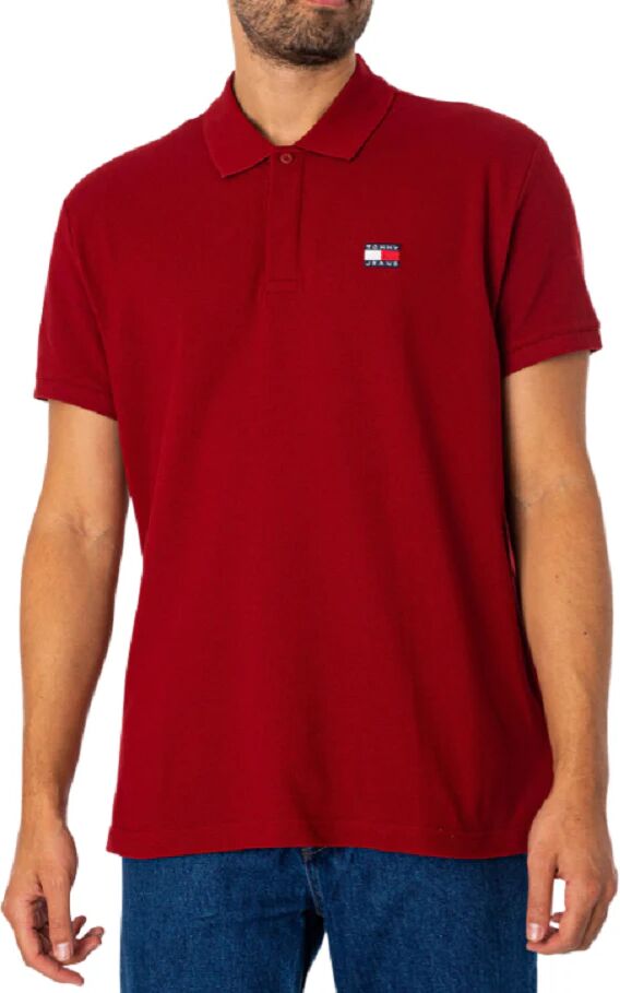 Tommy Jeans Polo Uomo Art Dm0dm18314 DEEP CRIMSON