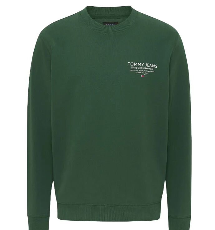 Tommy Hilfiger Felpa Uomo Art Dm0dm18404 COURT GREEN