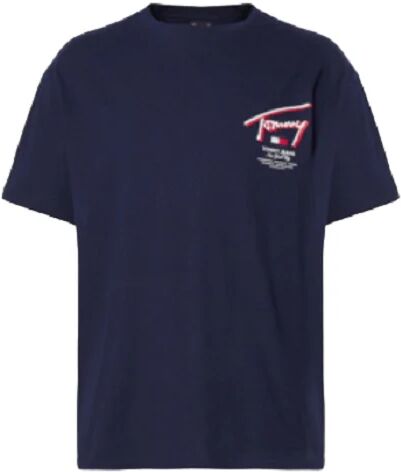 Tommy Hilfiger T-Shirt Uomo Art Dm0dm18574 DARK NIGHT NAVY