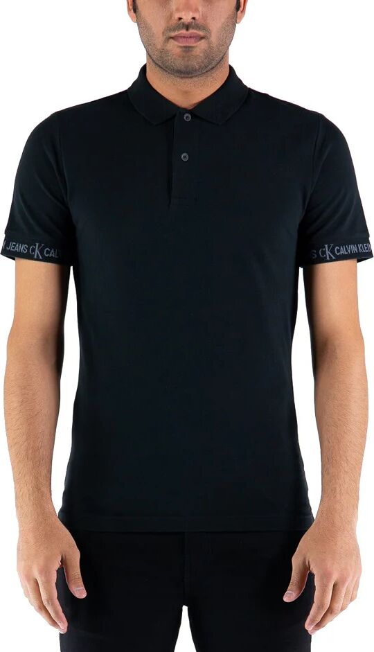 Calvin Polo Uomo Art J30j317283 Beh Colore Foto Misura A Scelta NERO