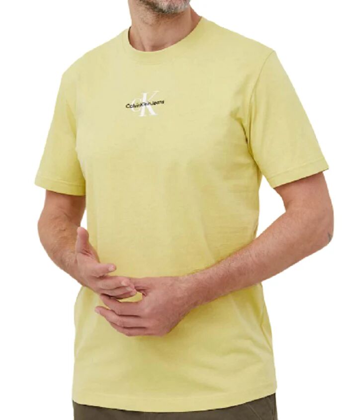 Calvin T-Shirt Uomo Art J30j323483 TONIC YELLOW