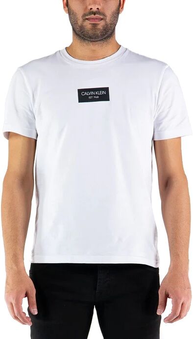 Calvin T-Shirt Uomo Art K10k106484 Yaf Colore Bianco Misura A Scelta BIANCO