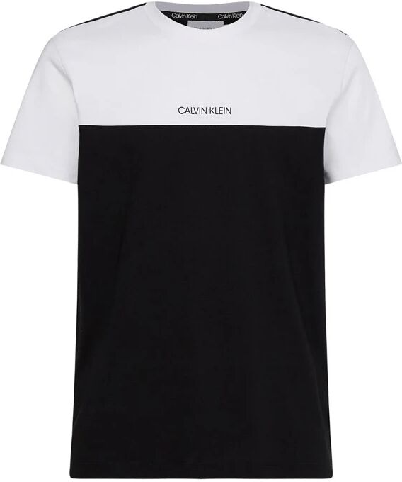 Calvin T-Shirt A Maniche Corte Uomo Art K10k107029 Yaf Colore Foto Misura A Scelta NERO/BIANCO