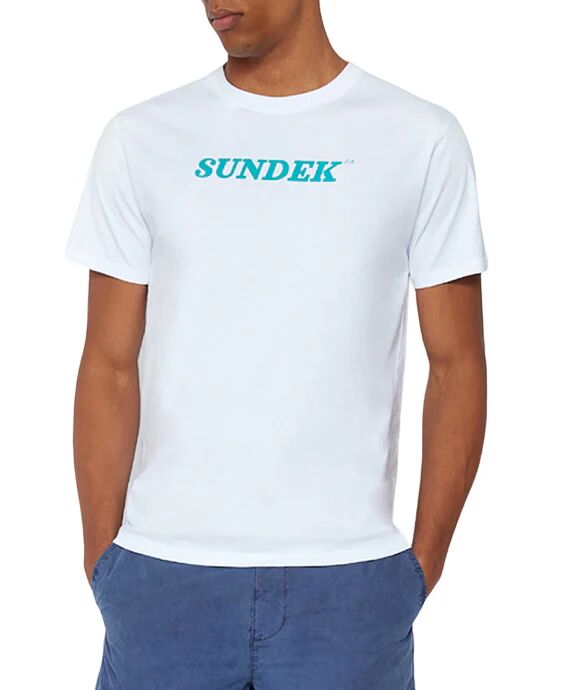 Sundek T-Shirt Uomo Art. M287tej7800 P-E 23 Colore E Misura A Scelta WHITE