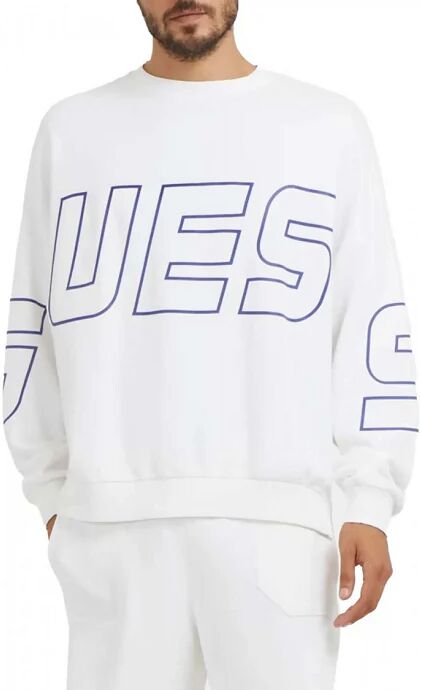 GUESS Felpa Uomo Art Z3bq00 Kbyx0 SALT WHITE