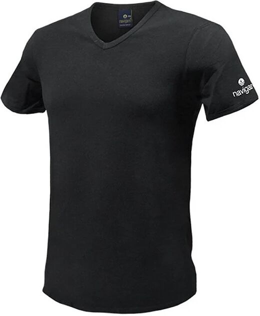 NAVIGARE 3 T-Shirt Uomo Art 571 In Cotone Scollo A V Colore A Scelta Misura A Scelta BLU-NERO-GRIGIO 6/XL