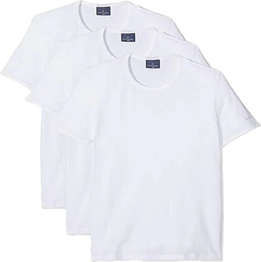 NAVIGARE 3 T-Shirt Uomo Girocollo Cotone Elasticizzato Art 570 Colore E Misura A Scelta BIANCO