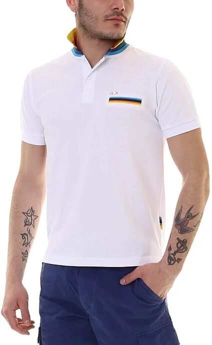 SUN68 Polo Uomo Art A30132 01 Colore Bianco Misura A Scelta BIANCO