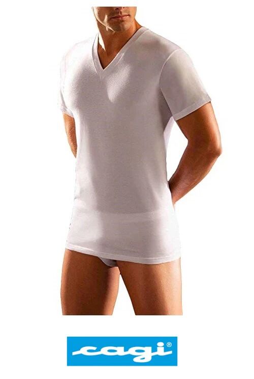 CAGI 6 T-Shirt Uomo In Cotone Art. 1305 Col. Foto Mis. A Scelta BIANCO 3