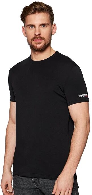 DSQUARED2 T-Shirt Uomo Art D9m203520 001 Colore Nero Misura A Scelta NERO