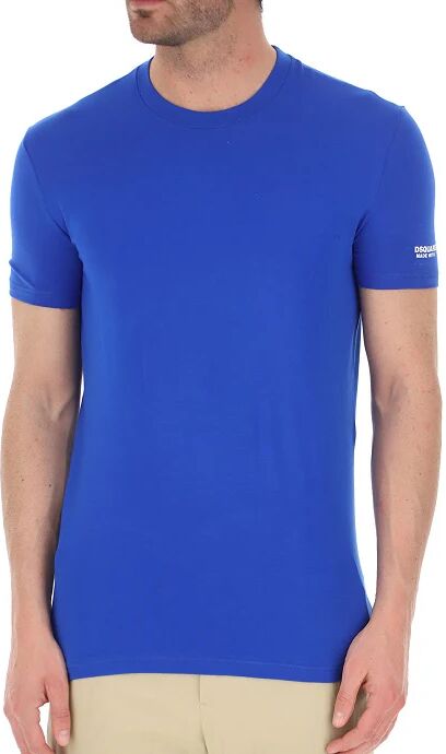 DSQUARED2 T-Shirt Uomo Art D9m203530 420 Colore Blu Misura A Scelta BLU