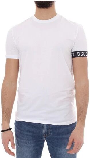 DSQUARED2 T-Shirt Uomo Art D9m3s3450 110 Colore Bianco Misura A Scelta BIANCO