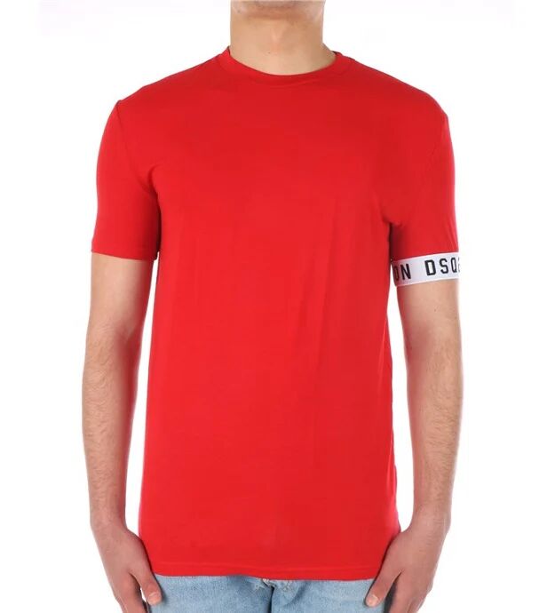 DSQUARED2 T-Shirt Uomo Art D9m3s3450 613 Colore Rosso Misura A Scelta ROSSO