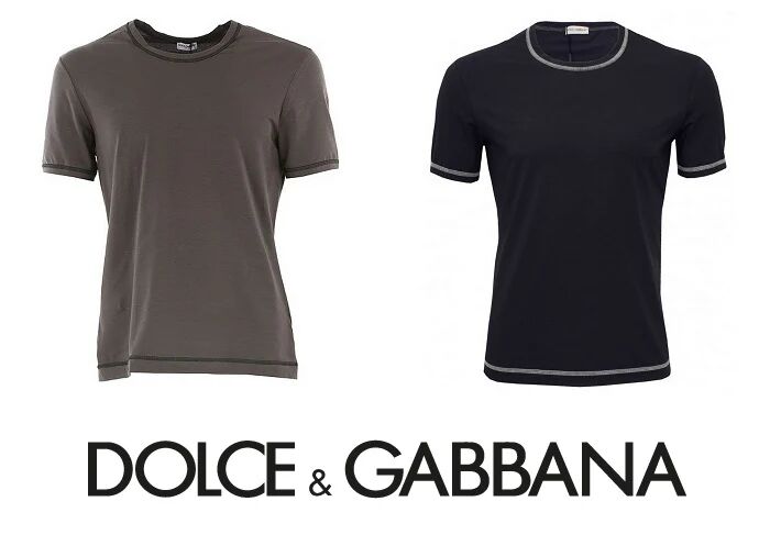 DOLCE & GABBANA T-Shirt Uomo In Cotone Art. N8b85j-Fugia Col. E Mis. A Scelta GRIGIO S