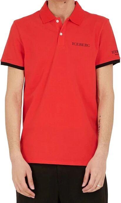 ICEBERG Polo Uomo Art Ice1mpl01 Red Colore Rosso Misura A Scelta ROSSO