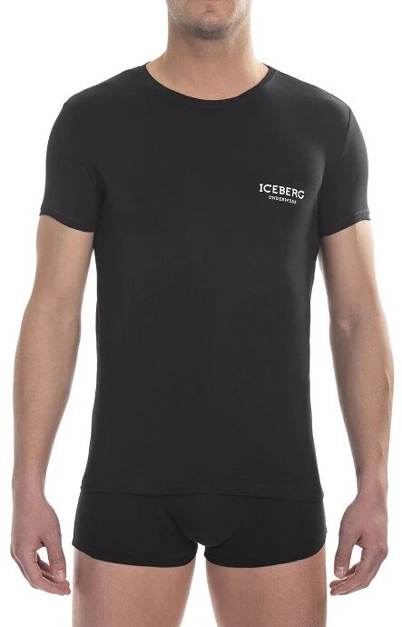 ICEBERG T-Shirt Uomo Art Ice1uts01 Black Colore Nero Misura A Scelta NERO