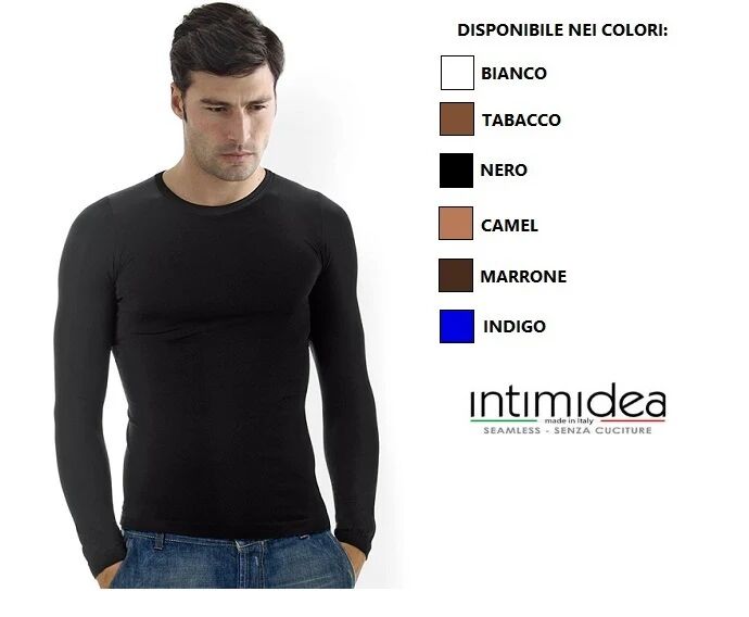 INTIMIDEA T-Shirt Uomo In Microfibra Art. 200079 Col. E Mis. A Scelta INDIGO L-XL