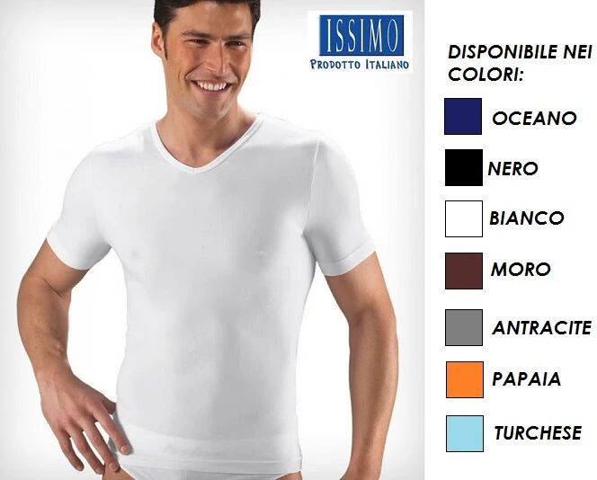 ISSIMO T-Shirt Uomo In Microfibra Art. 251 Col. E Mis. A Scelta BIANCO L/XL