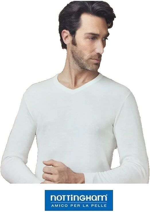 NOTTINGHAM 3 T-Shirt Uomo In Lana/cotone Art. Tl18v Col. Foto Mis. A Scelta BIANCO 7-XXL