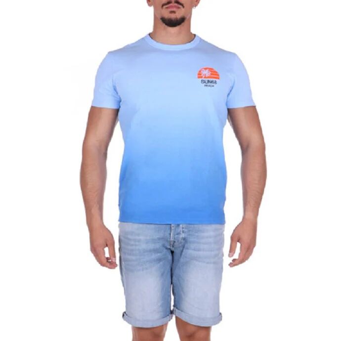 SUN68 T-Shirt Uomo Art T31125 12 Colore Blu Misura A Scelta BLU
