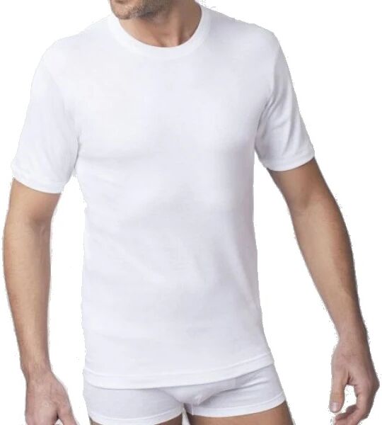 NOTTINGHAM 3 T-Shirt Uomo In Cotone Mercerizzato Girocollo Art T111 Colore Foto Misura A Scelta BIANCO 4 - M