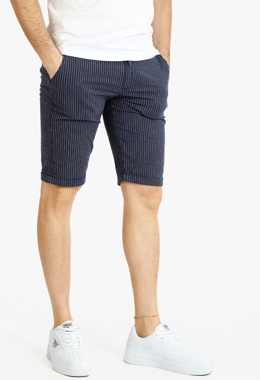 Guy Bermuda in cotone uomo a righe Bermuda uomo Blu taglia 46