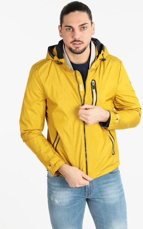 X-Cape BLACKJACK Giacca a vento leggera da uomo con cappuccio Giacche Leggere uomo Giallo taglia XL