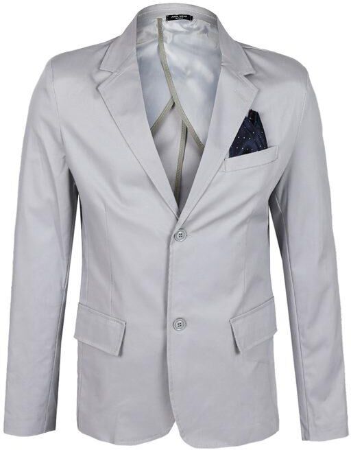 Ange Wear Blazer uomo in cotone Blazer uomo Grigio taglia 46