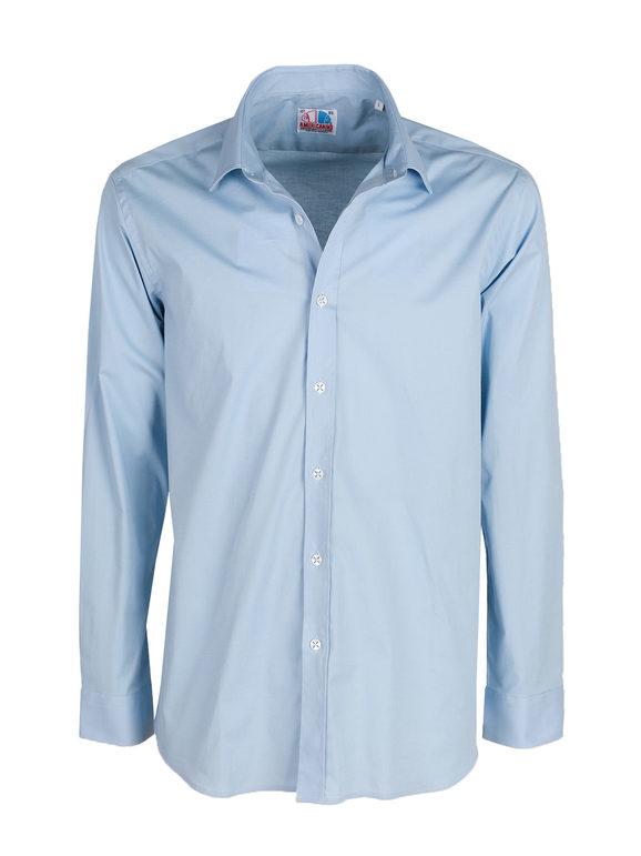 Americanino Camicia a maniche lunghe Camicie Classiche uomo Blu taglia S