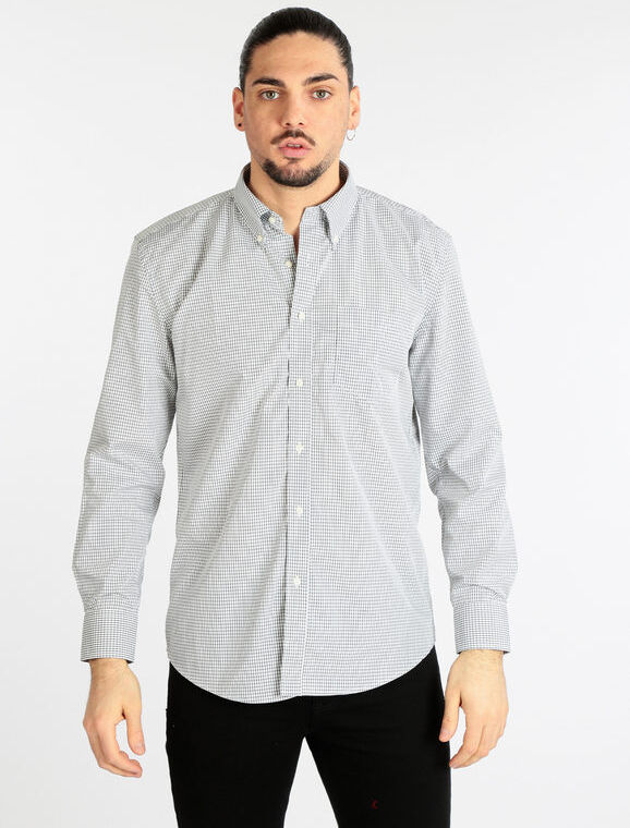 Sky Camicia casual uomo a quadretti Camicie Classiche uomo Bianco taglia XL