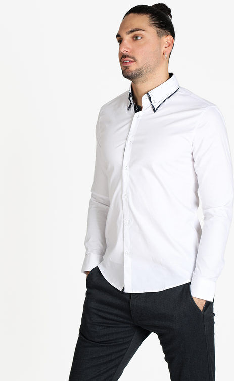 Lurvy Camicia classica da uomo in cotone Camicie Classiche uomo Bianco taglia XXL