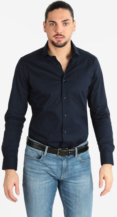 Fabio Galanti Camicia classica da uomo slim fit Camicie Classiche uomo Blu taglia 41