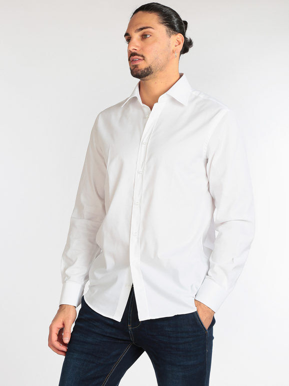 Sartoriale Firenze Camicia classica da uomo Camicie Classiche uomo Bianco taglia L