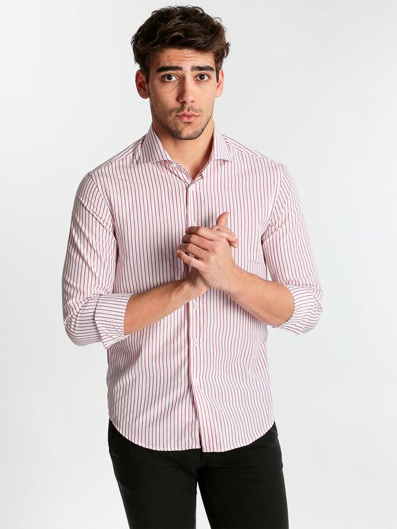 Andy Don B Camicia regular fit a righe Camicie Classiche uomo Fucsia taglia L