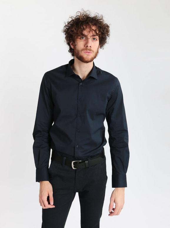 B-Style Camicia regular fit in cotone Camicie Classiche uomo Blu taglia M
